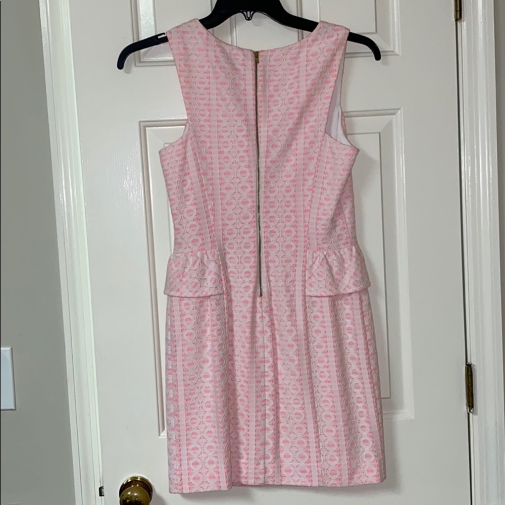 Lilly Pulitzer Bright Pink Eyelet Lace Dress - Picture 6 of 8